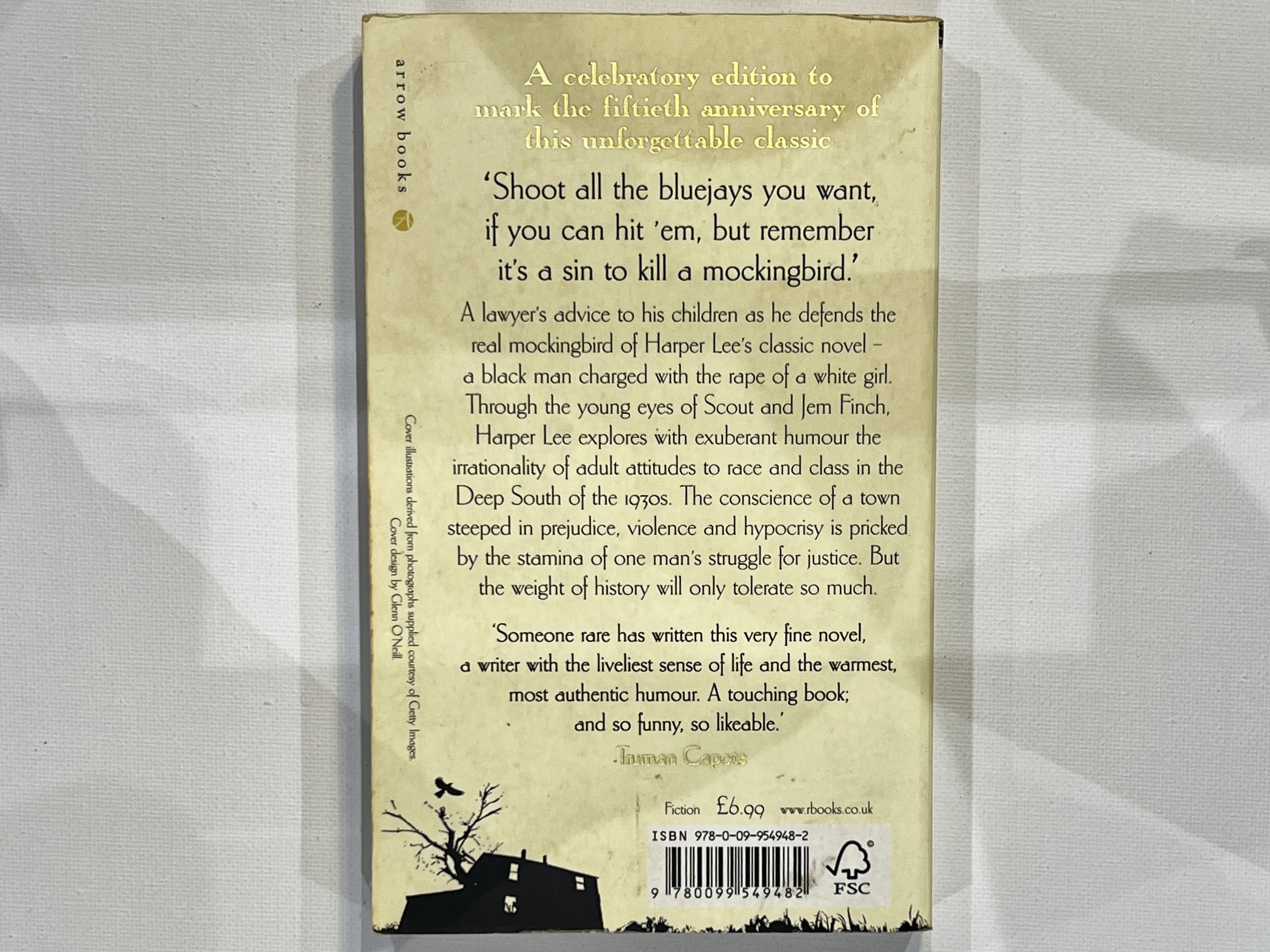 To Kill A Mocking Bird back cover